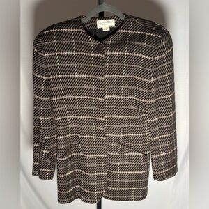 Dior Black and Cream Patterned Jacket